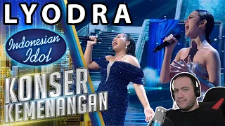 REACTION: LYODRA X MARIA - NEVER ENOUGH - (Loren Allred)- KONSER KEMENANGAN - Indonesian Idol 2020