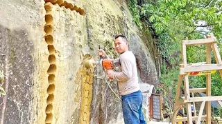 China Has a Man Digs a Hole In Mountain and Turns it Into an Amazing Villa