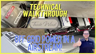 The Off Grid Airstream - 2024 Airstream Trade Wind 25FB Technical Walkthrough
