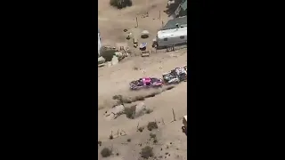Trophy Truck Passing goes  very wrong. Pits Andy Mcmilling Vs Alan Ampudia
