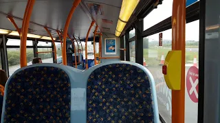 INSANE KICKDOWNS: Route X24 | MX07HMY/19114 - Stagecoach North East: Dennis Trident 2/ADL Enviro 400