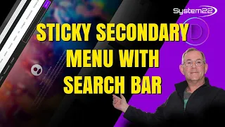 Divi Theme Create A Sticky Secondary Menu With Search Bar