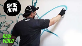 60min. Graffiti CHALLENGE. real time raw video.