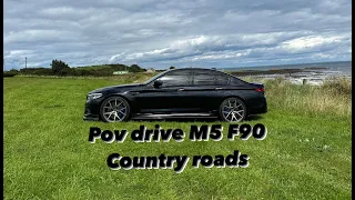 M5 F90 POV drive country road