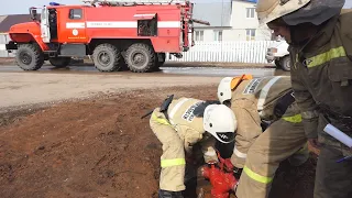 Проверка пожарных гидрантов в п. Кинельский