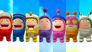 Oddbods Turbo Run - All Oddbods and All Costume Outfits Run