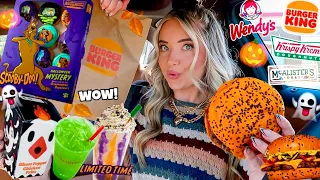 Eating only FALL/HALLOWEEN FAST FOOD ITEMS for 24 HOURS!