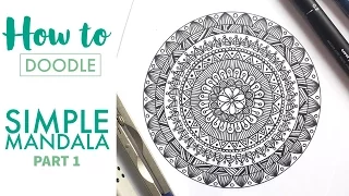 HOW TO DOODLE: Simple mandala - part 1