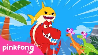 Cá Mập Con & Tyrannosaurus Rex | Baby Shark | Bài hát về Khủng Long | Pinkfong! Nhạc thiếu nhi