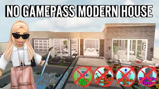 BUILDING A MODERN BLOXBURG HOUSE WITH NO GAMEPASSES | roblox