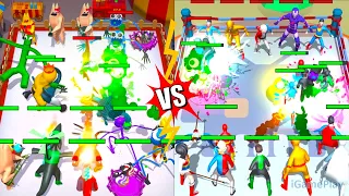 Merge Color Friends Mods Vs Merge Supper Hero, Merge Battle Gameplay