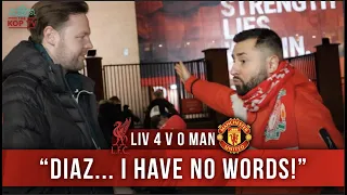 Liverpool 4-0 Manchester United | 'Diaz... I Have No Words!' | Mario | Fan Cam