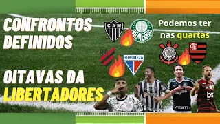 RESULTADO DO SORTEIO OITAVAS DA LIBERTADORES | CAMINHO DIFÍCIL PRA ALGUNS BRASILEIROS #LIBERTADORES