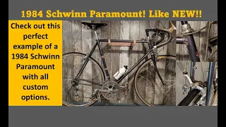 Bicycle Collection, Unique and Rare 1984 Paramount with Beautiful Stainless features!