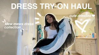 DRESS TRY-ON HAUL | mew mews review