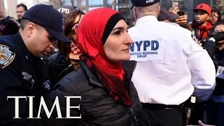 Women's March Organizers Arrested Outside Trump Hotel | TIME