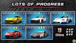 Asphalt 9 China | New cars, star-ups & lots of progress | F2P RTG #20