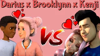 ❤️Darius And Brooklynn VS. Kenji And Brooklynn❤️ (Camp Cretaceous Season 5) #CampCretaceous #Couples