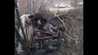 Смертельное ДТП под Феодосией: автомобиль вылетел с трассы и загорелся