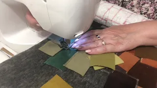 Арт текстиль своими руками из остатков обивочных тканей. Арт панно / пицца / art quilt/art textile