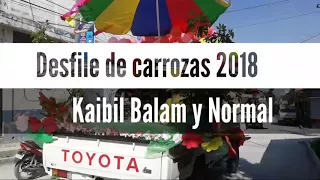 Desfile de carrozas Kaibil Balam y Normal de Noroccidente | 2018