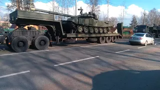 Колонна военной техники едет на парад 9 мая в Санкт-Петербург, часть 3