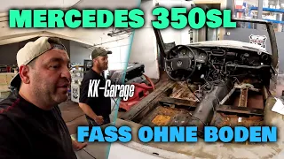 LEVELLA | Zwischenstand am Mercedes 350SL R107 bei KK-Garage - Ein Fass ohne Boden?