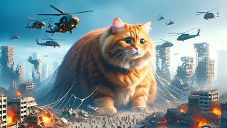 Giant Cat Destroys The City...😰