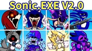 Friday Night Funkin': VS Sonic.EXE 2.0 Update FULL WEEK + All Secrets + Cutscenes [FNF Mod/HARD]