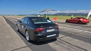 605HP Audi S8 Plus vs Porsche 991 Turbo vs Nissan GT-R Nismo