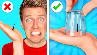 TRYING 100 LIFE HACKS IN 24 HOURS!! Breaking Rules, Facing Fears Blindfolded & Dates vs Pranks