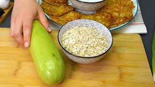 Add oatmeal to grated zucchini! I never thought it would be so delicious! 🔝