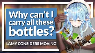 Lamy considers moving to the HoloHouse, but she has too many bottles