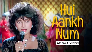 Hui Aankh Nam - 4K Video | Saathi | Anuradha Paudwal |Aditya Pancholi, Varsha Usgaonkar |Real4KVideo