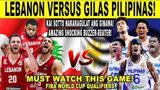 GILAS PILIPINAS vs LEBANON! Kai Sotto Grabi ang Ginawa Nakakagulat!