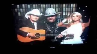 Brad Paisley and Carrie Underwood 2011 CMA's (the barbies)