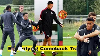 Greenwood was spotted in training with Man United set to announce a decision on the future✅