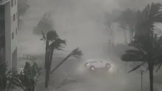 Look at this terrible storm and crazy winds hits Trieste, Italy