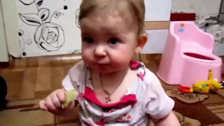 Приколы дети кушают лимон 2017! funny  babies eating lemons
