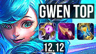 GWEN vs YONE (TOP) | 69% winrate, Legendary, 17/3/5 | EUW Master | 12.12