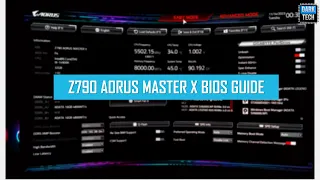 شرح Bios شركة Aorus الجديد باستخدام لوحة Z790 Aorus Master X