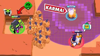 *LOW IQ* INSTANT KARMA FAIL!! | Brawl Stars Funny Moments & Glitches & Fails #236