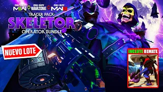 Lote SKELETOR TRACER PACK para WARZONE, MW2 Y MW3 (REMATE, VOZ Y 3 SKINS)