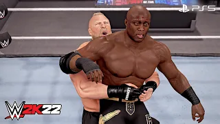 WWE 2K22 - Bobby Lashley vs. Brock Lesnar - Survivor Series | PS5™ [4K60]