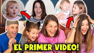 REACCIONAMOS A NUESTRO PRIMER VIDEO en YOUTUBE | ERIKA NO SE LO CREE! Yippee Family