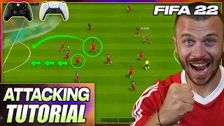 FIFA 22 LEARN ONE SIMPLE NEW ATTACKING TECHNIQUE TO CREATE GOAL SCORING CHANCES TUTORIAL!