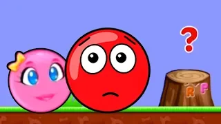 Новый КРАСНЫЙ ШАР 1. 1-6 УРОВНИ. Мультик ИГРА New Red Ball 1