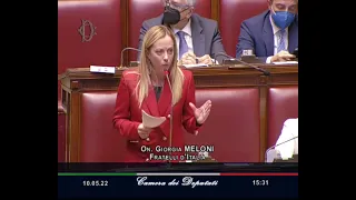 Giorgia Meloni interviene in diretta alla Camera sul presidenzialismo. Non perdetela!