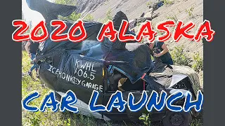 Glacier View, ALASKA | CAR LAUNCH July 4th 2020 | DRIVING CARS OFF CLIFFS