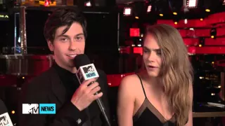 Cara Delevingne interview || Nat Wolff, Paper Towns